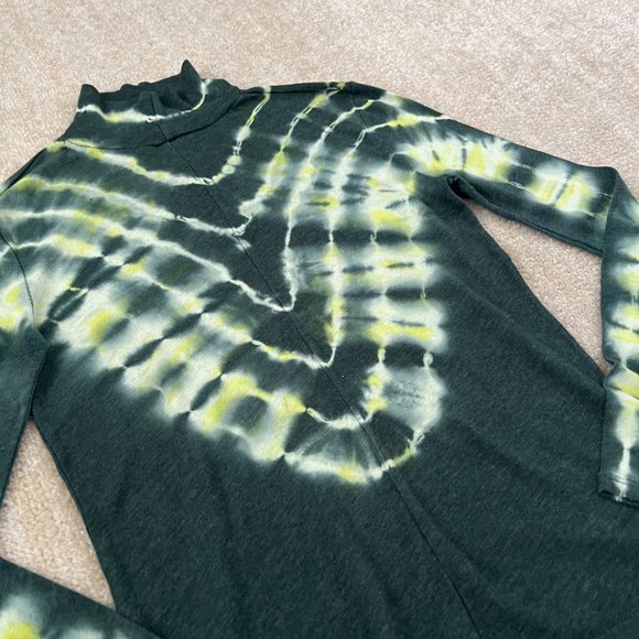 Free People We The Free Tie Dye Knit Turtleneck Long Sleeve Top L - Picture 5 of 9